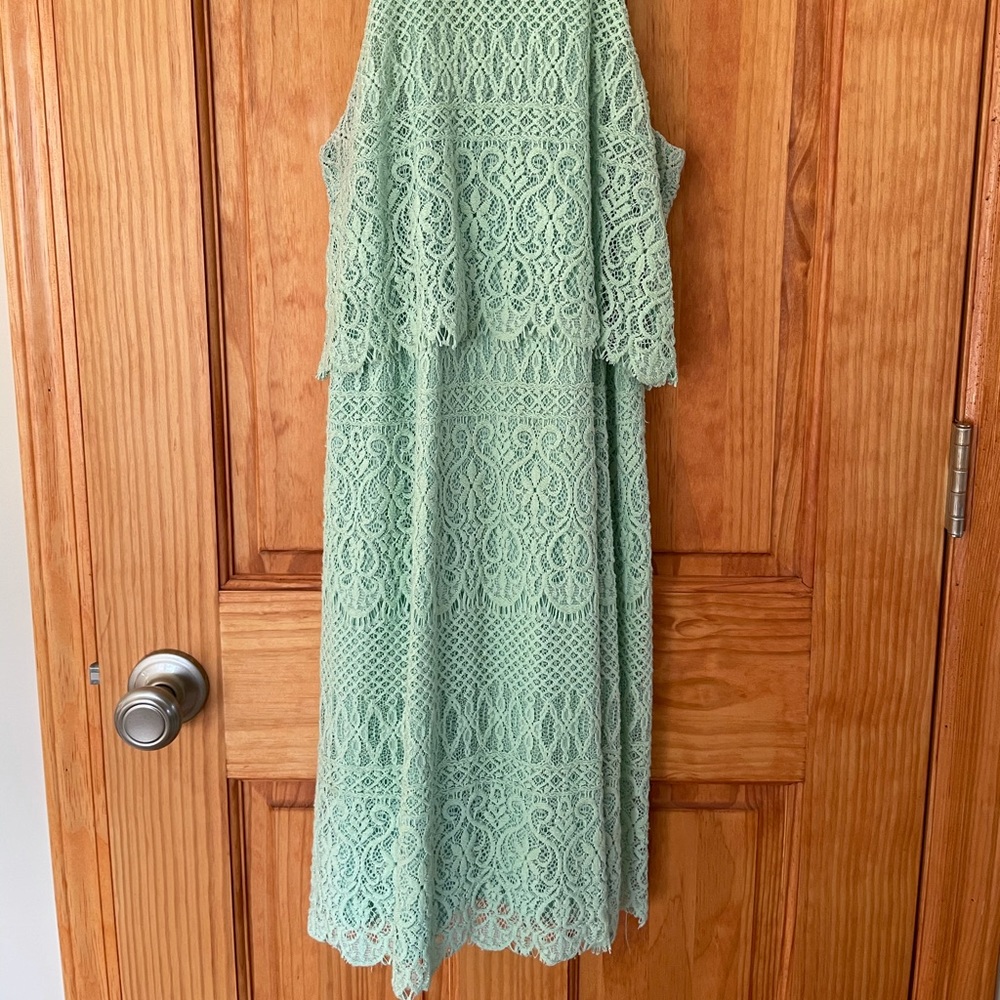 Mint green, size small, lace mini, Alya dress